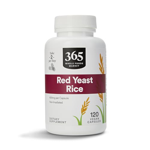 365 de Whole Foods Market, Arroz de Levadura Roja 600mg, 120 Cápsulas - imagen 3