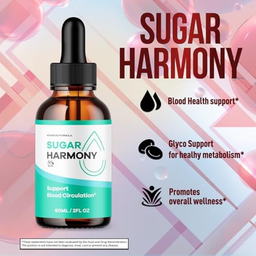 Gotas Sugar Harmony, Suplemento Vitaminico Natural para Salud y Bienestar, Fórmula Avanzada con Ingredientes de Máxima Potencia (30 Porciones) - imagen 3