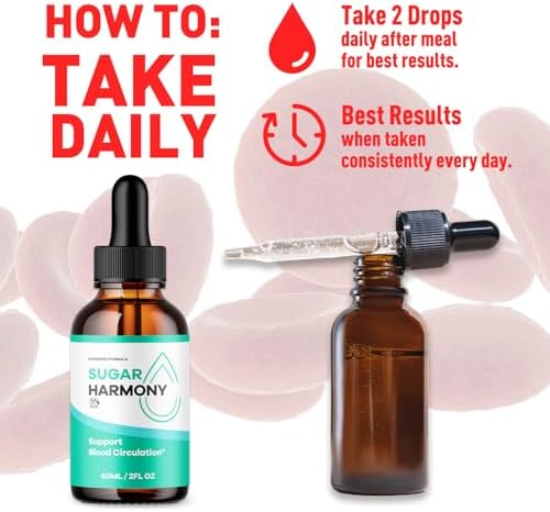 Gotas Sugar Harmony, Suplemento Vitaminico Natural para Salud y Bienestar, Fórmula Avanzada con Ingredientes de Máxima Potencia (30 Porciones) - imagen 4