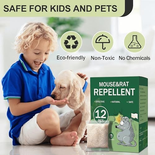 Bolsitas Repelentes de Ardillas y Ratones, 12 Piezas, Control Natural de Plagas con Aceite de Menta para Interiores y Exteriores - imagen 4