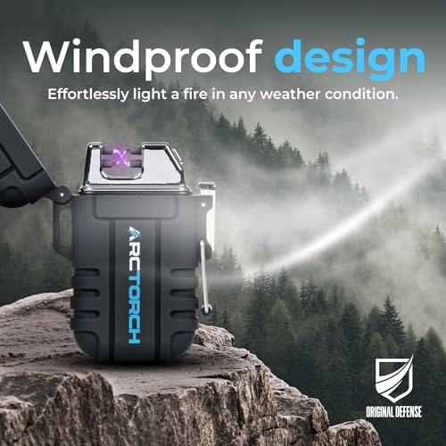 Encendedor Eléctrico Original Defense ArcTorch - A Prueba de Viento, Impermeable, Sin Llama, Recargable con USB para Senderismo, Camping, - imagen 3