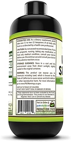 Suplemento de Aceite de Semilla Negra Pure Naturals | 16 Oz | 5 G por Porción | 96 Porciones por Botella | No GMO | Sin Gluten | Hecho en EE. UU. - imagen 2