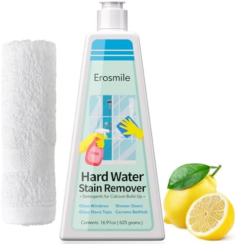 Limpiador EROSMILE para Manchas de Agua Dura, Vidrio de Ducha y Puertas de Ducha, Elimina Acumulación de Cal para Inodoro y Hogar - 16.91 oz - imagen 1