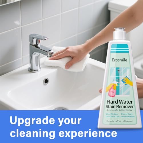 Limpiador EROSMILE para Manchas de Agua Dura, Vidrio de Ducha y Puertas de Ducha, Elimina Acumulación de Cal para Inodoro y Hogar - 16.91 oz - imagen 5