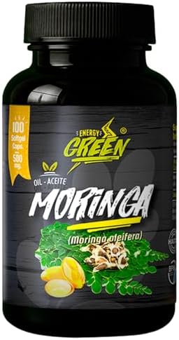 Cápsulas de Aceite de Semilla de Moringa, 100% Puro, Prensado en Frío, Vegano, No Transgénico, Antioxidante Natural, 1000mg por Porción – 100 - imagen 1