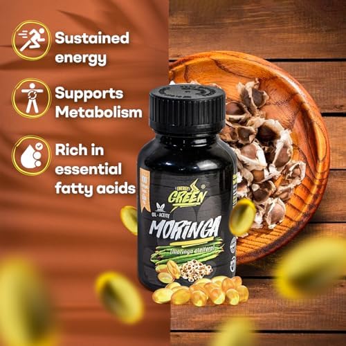 Cápsulas de Aceite de Semilla de Moringa, 100% Puro, Prensado en Frío, Vegano, No Transgénico, Antioxidante Natural, 1000mg por Porción – 100 - imagen 3
