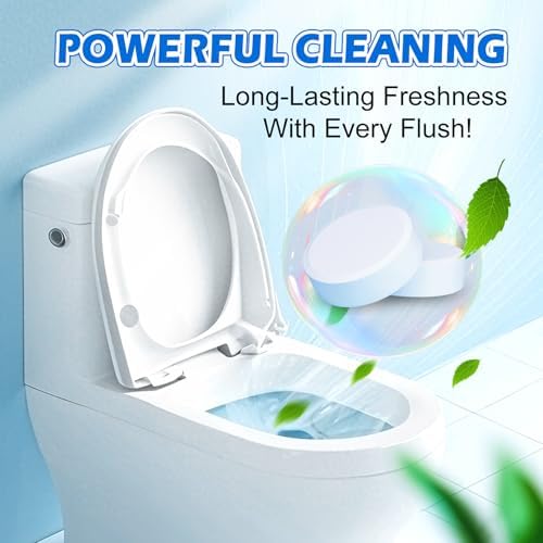 Tabletas Limpiadoras Automáticas para Inodoro – Aroma Fresco, Limpieza Duradera – Seguras para Tanques y Tuberías – Desodorante y Desincrustante – - imagen 2