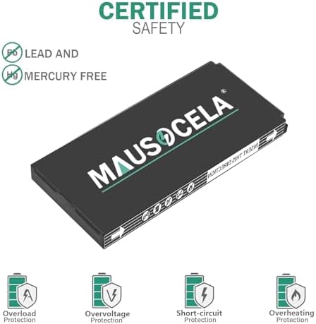 Batería MAUSOCELA de 6000mAh, reemplazo para panel de control Smart Hub, compatible con Vivint VS-SH2000-C00 y 12047088-00 - imagen 2