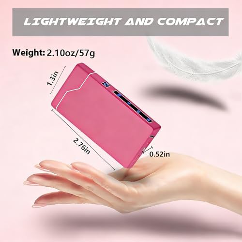 Encendedor Eléctrico Rosa, Encendedor Plasma de Doble Arco, Recargable USB, a Prueba de Viento, con Indicador LED, Ideal para Velas y Camping, Unisex - imagen 7
