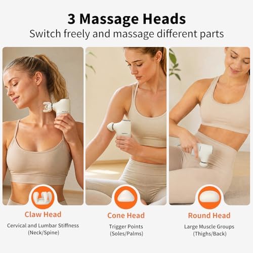 COMFORLAY Pistola de Masaje Portátil Mini, Masajeador de Percusión para Músculos, Compacto para Viajes, Ideal para Casa, Gimnasio y Oficina - imagen 3