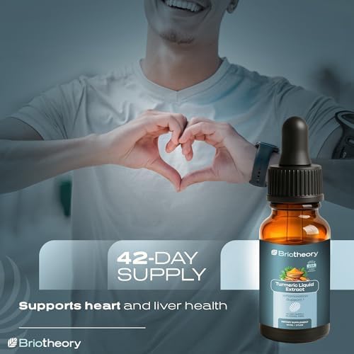 Extracto de Raíz de Cúrcuma BRIOTHEORY en Gotas – Suplemento Herbal para Articulaciones y Músculos, Antioxidante y Antiinflamatorio, Sin Alcohol, - imagen 8