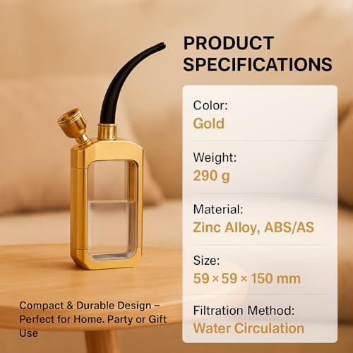 Set de Hookah Portátil Listo para Regalo con Accesorios – Diseño Elegante, Fácil de Armar y Limpiar, Ideal para Fiestas y Relajación - imagen 3