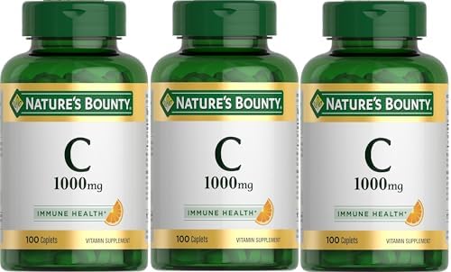 Vitaminas C de Nature's Bounty, 1000mg, 100 Comprimidos (Paquete de 3) - imagen 1