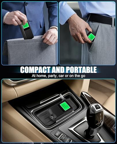 Alcoholeómetro 2026, Cargador USB, Precisión Avanzada, Digital Portátil para Uso en Casa y Viajes, Incluye 10 Boquillas - imagen 5