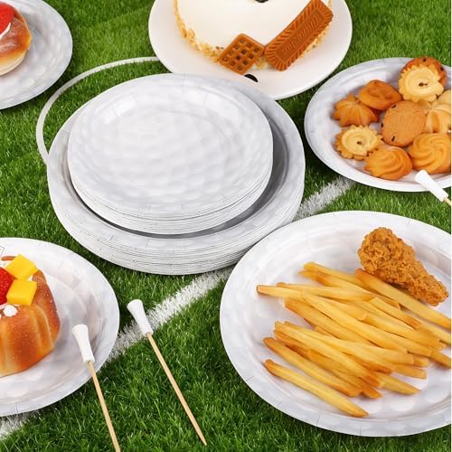 Platos Desechables de Golf Kochorie, 72 Piezas, 7 y 9 Pulgadas, para Fiesta de Cumpleaños Deportiva, Sirve a 36 Invitados - imagen 4