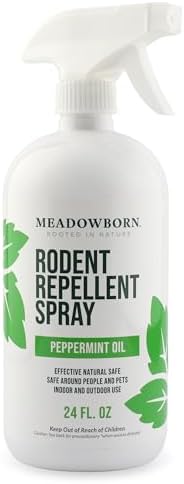 Spray de Control de Roedores Meadowborn con Aceite de Menta – Fórmula Natural y Potente para Interiores y Exteriores – 24 oz - imagen 1