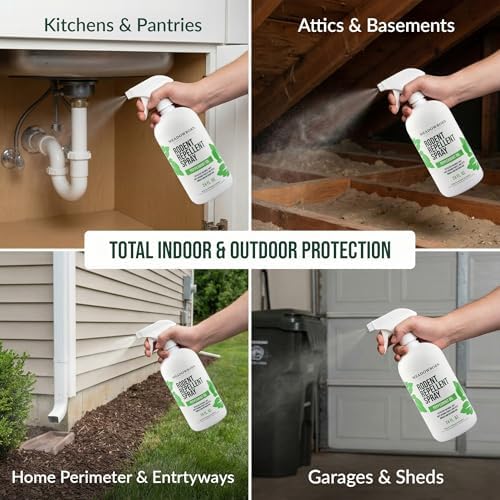 Spray de Control de Roedores Meadowborn con Aceite de Menta – Fórmula Natural y Potente para Interiores y Exteriores – 24 oz - imagen 5