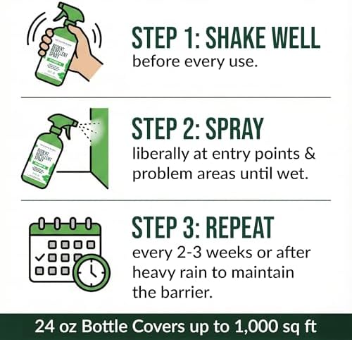 Spray de Control de Roedores Meadowborn con Aceite de Menta – Fórmula Natural y Potente para Interiores y Exteriores – 24 oz - imagen 6