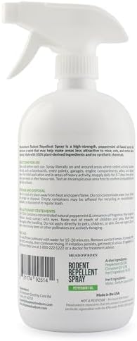 Spray de Control de Roedores Meadowborn con Aceite de Menta – Fórmula Natural y Potente para Interiores y Exteriores – 24 oz - imagen 8