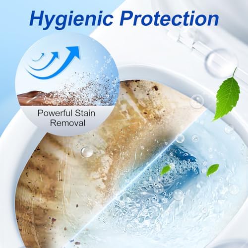 Tabletas automáticas para limpieza de inodoro, 50 piezas - blanqueadoras, desincrustantes y desodorantes, para tanque de agua, olor fresco, seguras, - imagen 3