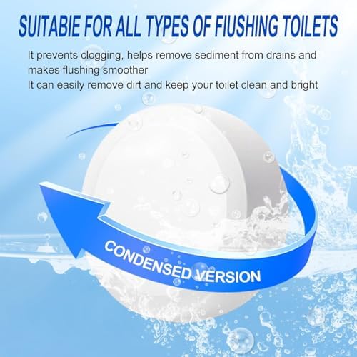 Tabletas automáticas para limpieza de inodoro, 50 piezas - blanqueadoras, desincrustantes y desodorantes, para tanque de agua, olor fresco, seguras, - imagen 5