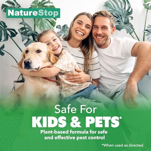 Spray repelente de insectos NatureStop con aceite de menta, 16 oz (475 mL), para uso interior y exterior - imagen 4