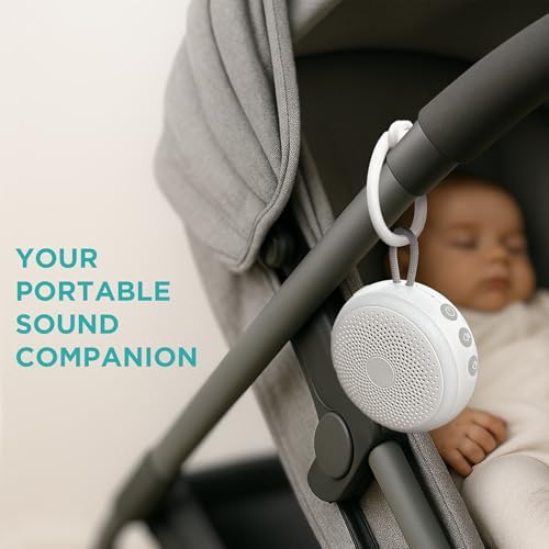 Máquina de Ruido Blanco LittleHippo | Máquina de Sonido Portátil para Bebés, Niños y Adultos | 19 Sonidos Relajantes | Ideal para Viajes y Regalos - imagen 2