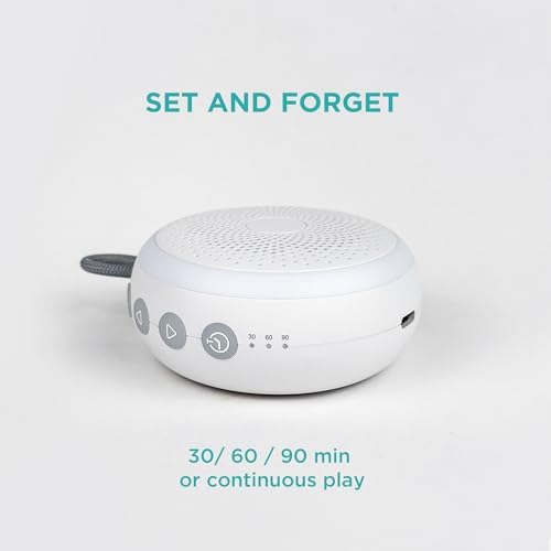Máquina de Ruido Blanco LittleHippo | Máquina de Sonido Portátil para Bebés, Niños y Adultos | 19 Sonidos Relajantes | Ideal para Viajes y Regalos - imagen 3