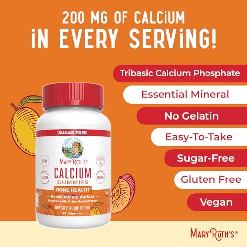Suplemento de Calcio MaryRuth Organics | Libre de Azúcar | Gomas de Calcio para Mujeres y Hombres de 14+ Años | Huesos y Dientes Fuertes | Mineral - imagen 8