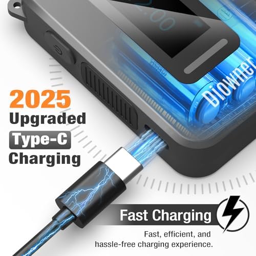 Alcoholímetro Portátil, Probador de BAC de Alta Precisión con Alerta de Voz, Recargable por USB-C, 10 Boquillas, Tamaño de Bolsillo para Manejo Seguro - imagen 5