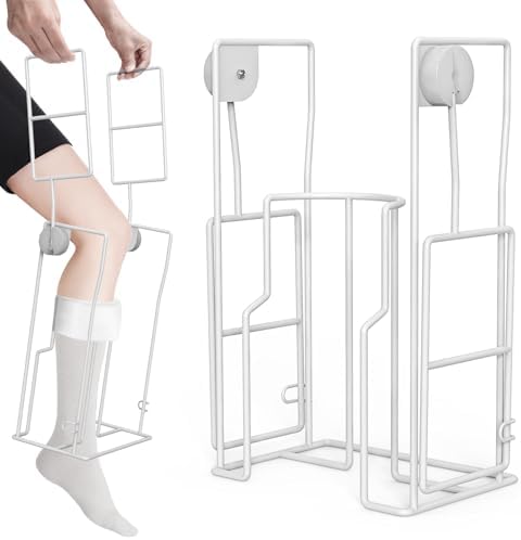 Hadwoer Ayuda Adaptativa para Vestirse - Donador de Medias para Poner Medias de Compresión, Tamaño Grande, para Pantorrillas de 33-46 cm de - imagen 1