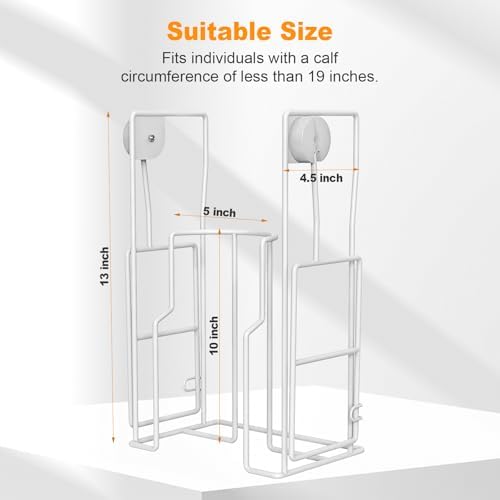Hadwoer Ayuda Adaptativa para Vestirse - Donador de Medias para Poner Medias de Compresión, Tamaño Grande, para Pantorrillas de 33-46 cm de - imagen 2