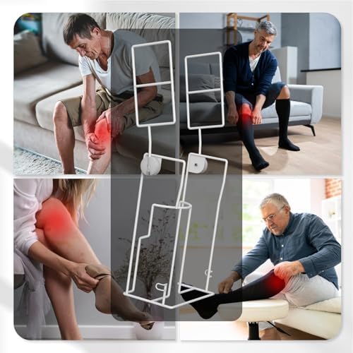 Hadwoer Ayuda Adaptativa para Vestirse - Donador de Medias para Poner Medias de Compresión, Tamaño Grande, para Pantorrillas de 33-46 cm de - imagen 5