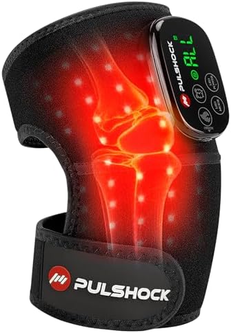 Rodillera ergonómica con terapia de luz roja y calefacción, almohadilla térmica recargable de 5000mAh, 660nm y 850nm, regalo para hombres y mujeres - imagen 1