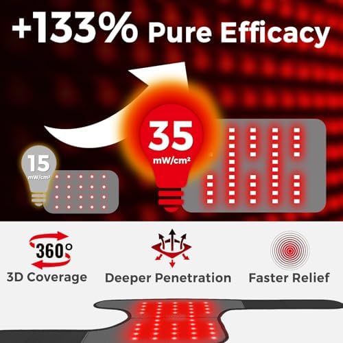 Rodillera ergonómica con terapia de luz roja y calefacción, almohadilla térmica recargable de 5000mAh, 660nm y 850nm, regalo para hombres y mujeres - imagen 2