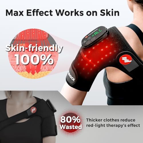 Rodillera ergonómica con terapia de luz roja y calefacción, almohadilla térmica recargable de 5000mAh, 660nm y 850nm, regalo para hombres y mujeres - imagen 5