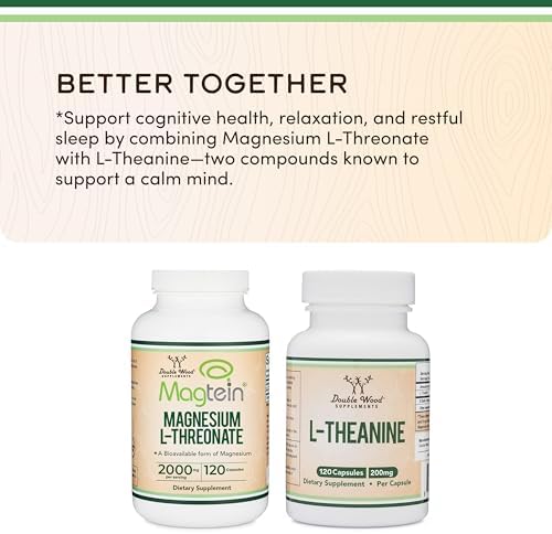 Magnesio L-Treonato Magtein - Certificado NSF - Apoyo para Sueño y Cognición - Alta Absorción - Forma Más Bioavailable de Magnesio - 2,000 mg - 120 - imagen 7