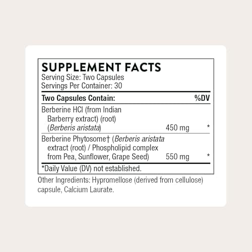 THORNE - Berberina - Fórmula de Doble Acción con Fitósoma y Extracto Botánico - Apoyo a la Salud Cardiaca, Inmunológica, Digestiva y Colesterol - Sin - imagen 2