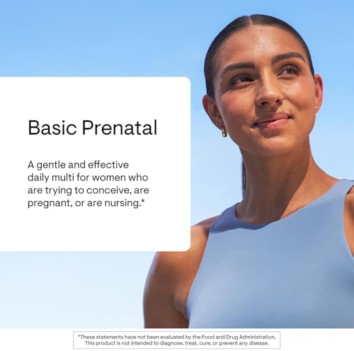 THORNE - Prenatal Básico - Multivitamínico con Folato para Mujeres Embarazadas y Lactantes - 18 Vitaminas y Minerales, Incluye Colina - Sin Gluten, - imagen 3