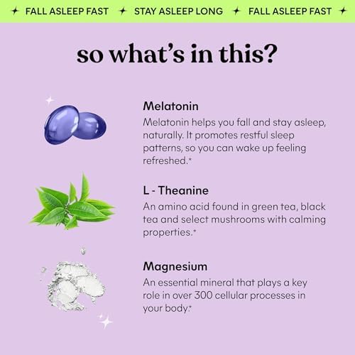 Gomitas Lemme Sleep con 5mg de Melatonina, Saúco, Magnesio, L-Teanina, Manzanilla y Lavanda, Ayuda Natural para Dormir, Sin Gluten, 60 Unidades - imagen 3