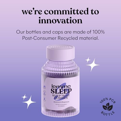 Gomitas Lemme Sleep con 5mg de Melatonina, Saúco, Magnesio, L-Teanina, Manzanilla y Lavanda, Ayuda Natural para Dormir, Sin Gluten, 60 Unidades - imagen 7