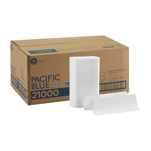 Toallas de Papel Premium Multicapa de 2 Capas Pacific Blue Select (Antes Marca Signature) de GP PRO (Georgia-Pacific), Blancas, 21000, 125 Toallas - imagen 3