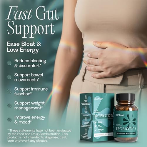 BIOMA Probióticos - Probiotico para la Salud Digestiva - Apoyo Intestinal para Hombres y Mujeres con Xylooligosacáridos, Tributirina y - imagen 2