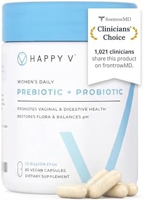 Probioticos Vaginales Happy V de Dr. Formulated para Mujeres, Apoyo para Olores e Irritaciones, Salud Urinaria y Digestiva, Equilibrio del pH | - imagen 1