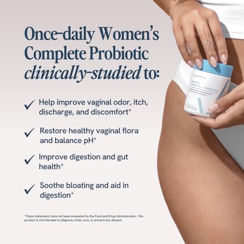 Probioticos Vaginales Happy V de Dr. Formulated para Mujeres, Apoyo para Olores e Irritaciones, Salud Urinaria y Digestiva, Equilibrio del pH | - imagen 2