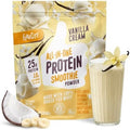 FlavCity Batido de Proteína de Vainilla Todo en Uno - Alternativa de Comida para Llevar + Péptidos de Colágeno, Reishi y Cordyceps - Apoyo para - imagen 1