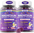Gomitas de Magnesio Glicinato Sin Azúcar para Adultos y Niños 4+, Suplemento de Magnesio Bisglicinato 400/200mg con B6D3 y L-Theanina, 2 Paquetes - imagen 1