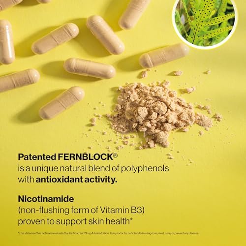 Suplemento Heliocare Advanced Niacin B3: Extracto Fernblock PLE 240mg por Porción - Apoya la Salud Celular de la Piel con Vitamina B3 Antioxidante - imagen 5