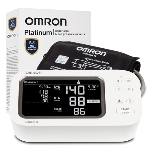 Monitor de Presión Arterial OMRON Platinum para Uso en Casa con Manguito para Brazo Superior - Recomendado por Médicos y Farmacéuticos - Validado - imagen 3