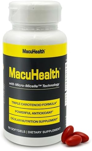 MacuHealth Fórmula Triple de Carotenoides - Vitaminas para los Ojos para Adultos - 90 Softgels, Suministro para 3 Meses - Soporte Avanzado para la - imagen 1